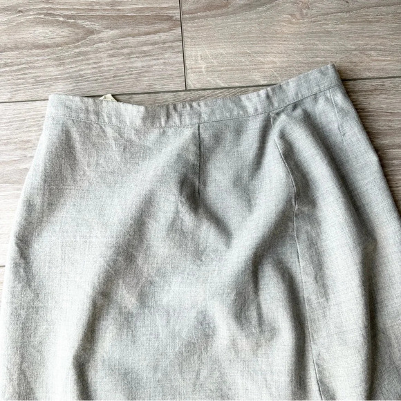 Vintage Pure Wool A Line Button Front Midi Skirt - Picture 13 of 14